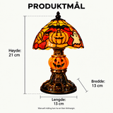 Tiffany-stil lampe med gresskar