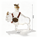 Håndblåst whiskykaraffel av borosilikatglass – Bison 350 ml