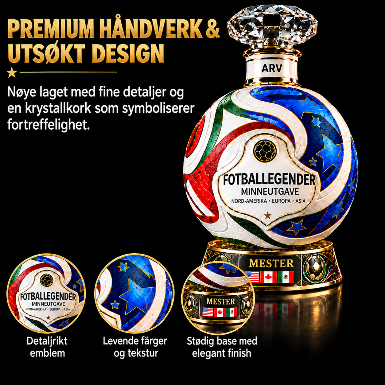 Egen ære: 2026 matchball whiskykaraffel – tradisjon