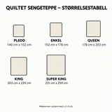 Quiltet sengeteppe – høstens gull