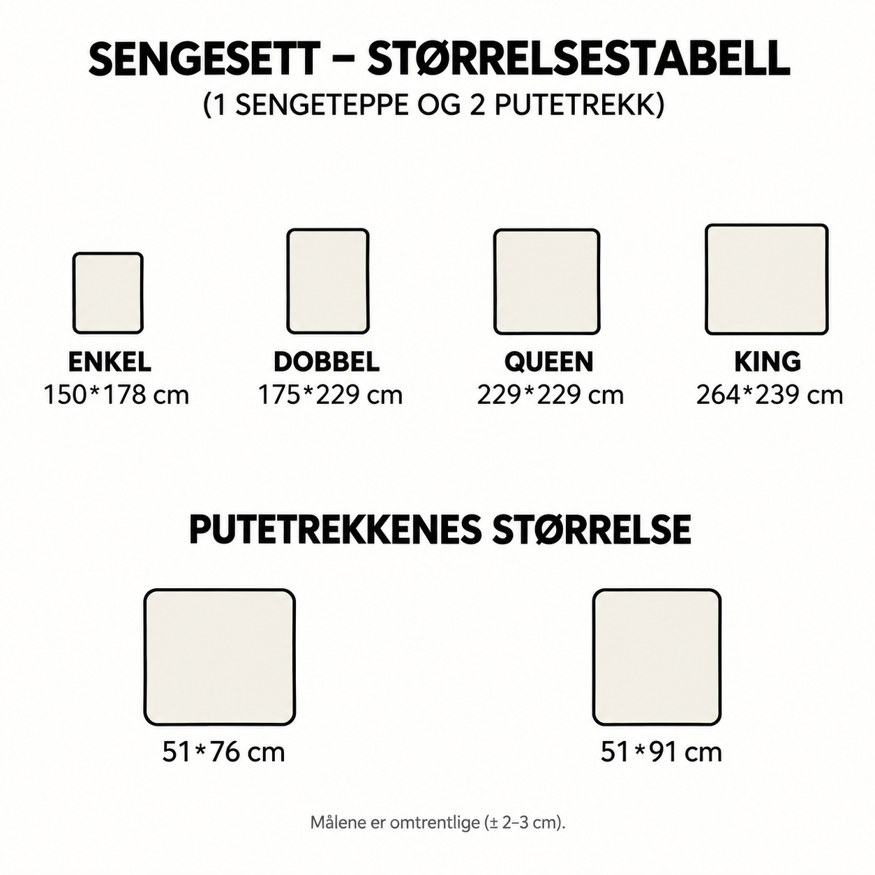 Sommerens glans sengesett
