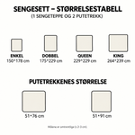 Søt blomsterprakt 3-delt sengesett