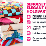 Rustikk solsymfoni 3-delt sengesett