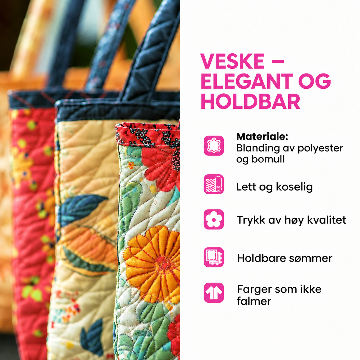 Morsom veske – quiltet veske