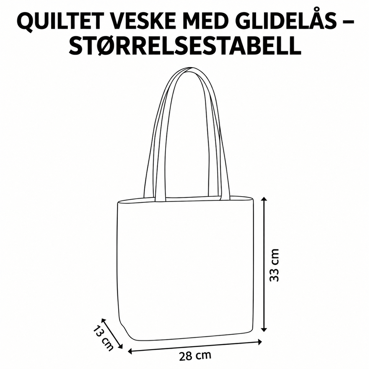 Koselig poter veske med glidelås