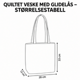 Koselig poter veske med glidelås