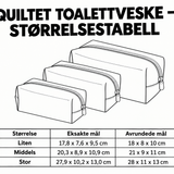 Solrik quiltet toalettveske