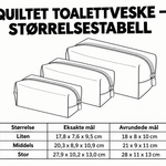Shih tzu – quiltet toalettveske