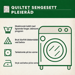 Quiltet sengesett, 3 deler – nissens magi