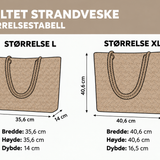 Håndlaget strandveske | Havseventyr med skilpadde