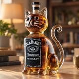 Whiskykaraffel med katt