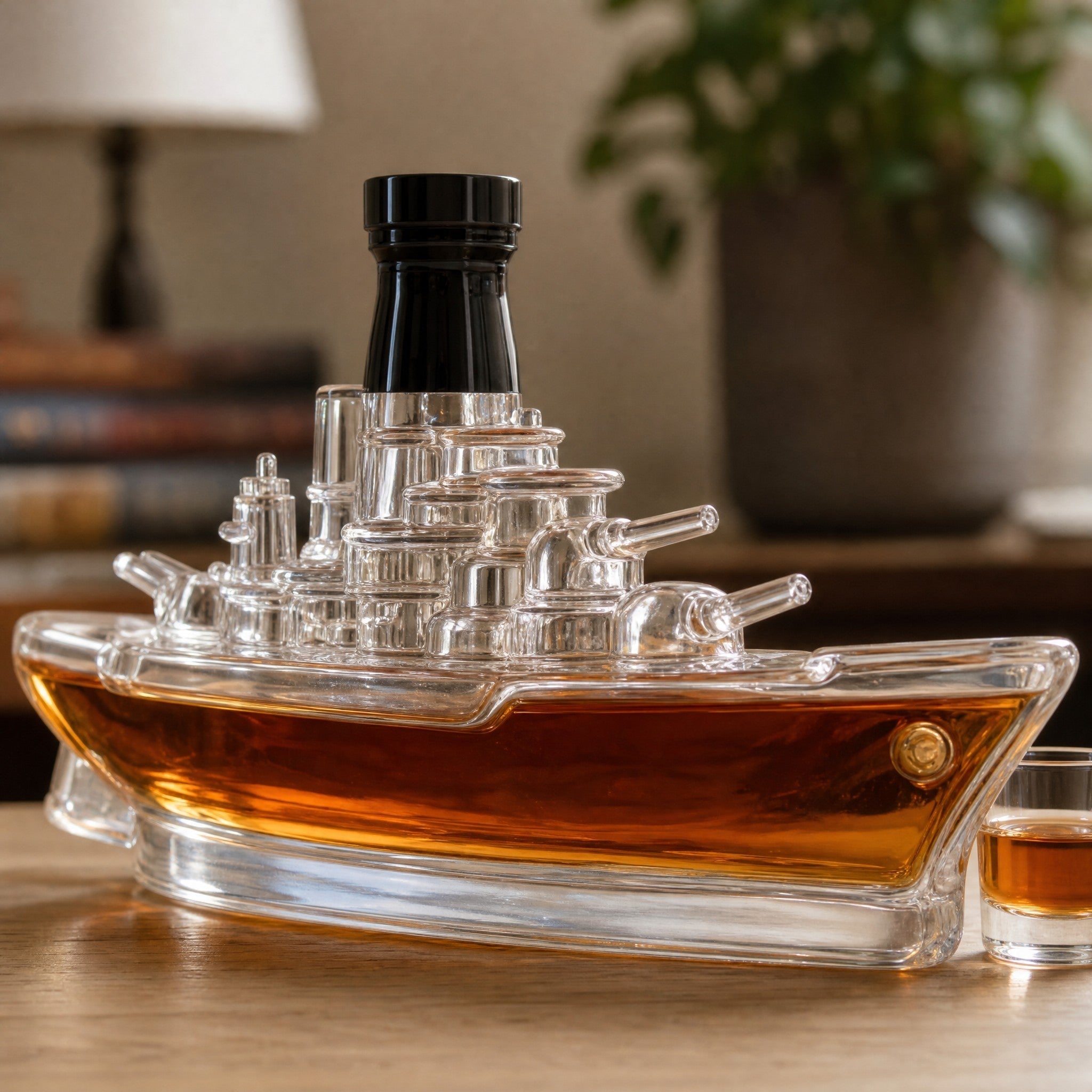 Whiskykaraffel krigsskip