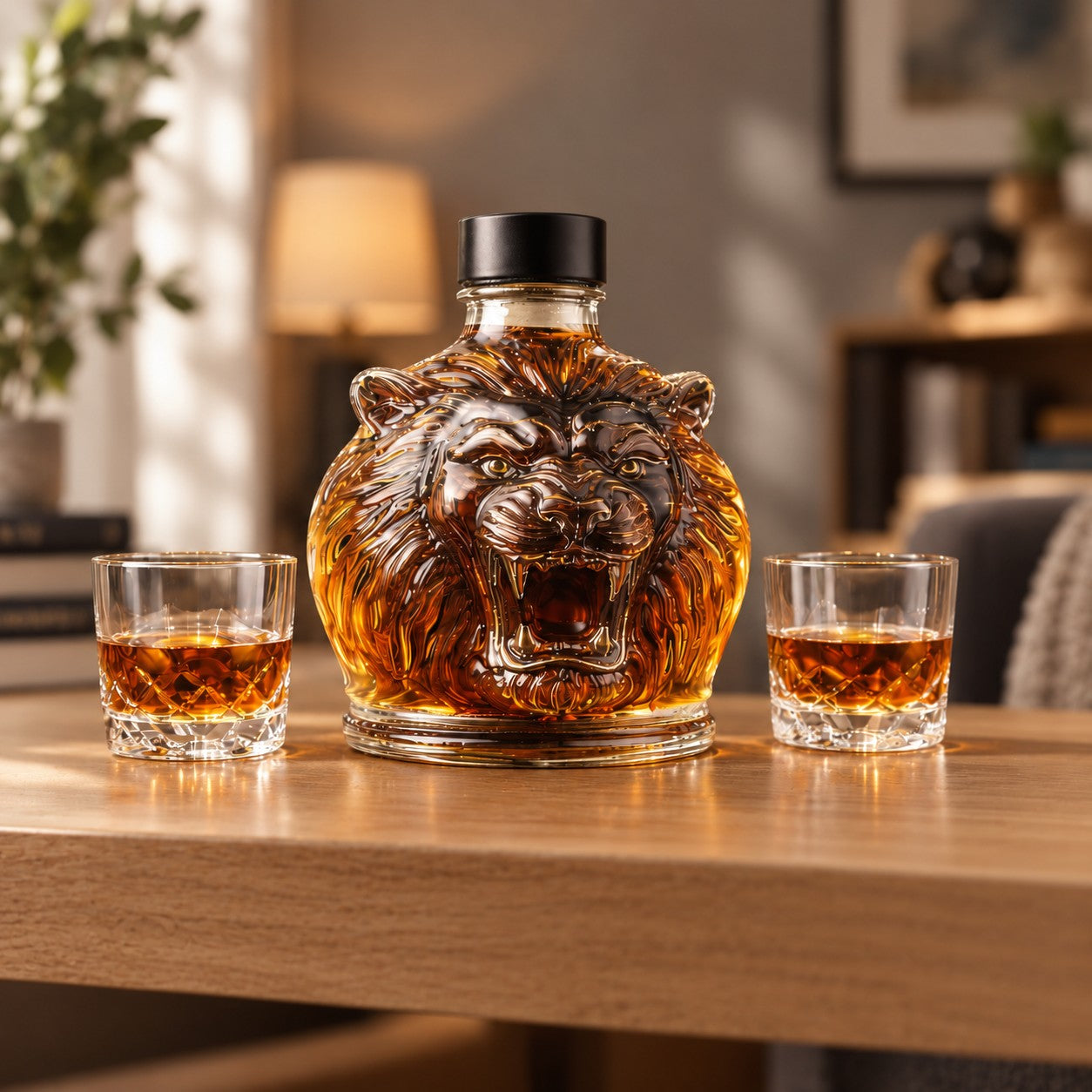 Whiskykaraffel – Løve