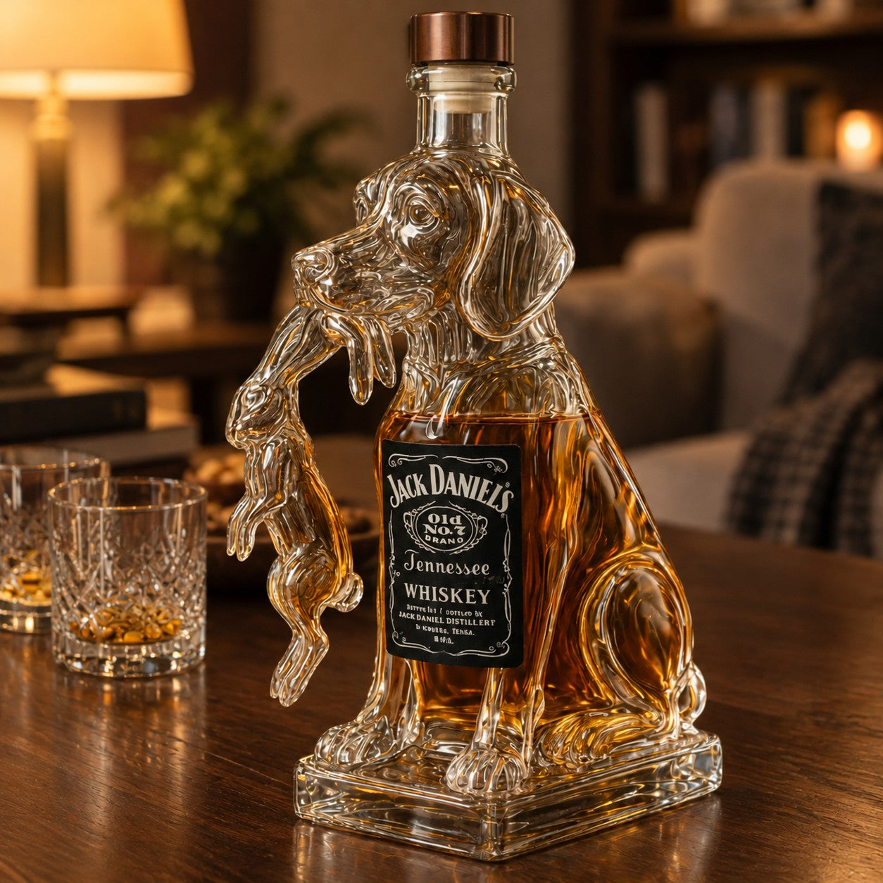Whiskykaraffel – Versjon med hund